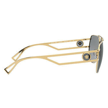 Versace Okulary Przeciwsłoneczne VE2225 ​100287 Złoto/Szary Unisex 7