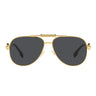 Versace Gafas de Sol VE2236 100287 Oro/Gris Oscuro Unisex