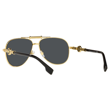 Versace Okulary Przeciwsłoneczne VE2236 100287 Złoty/Ciemnoszary Unisex 3