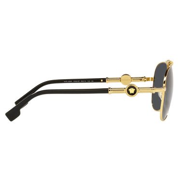 Versace Okulary Przeciwsłoneczne VE2236 100287 Złoty/Ciemnoszary Unisex 5