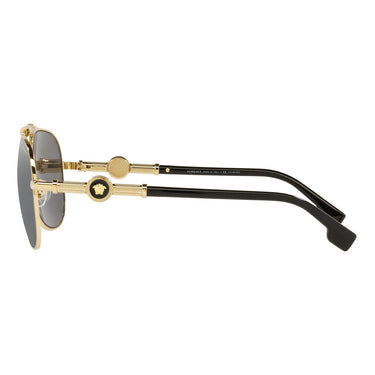 Versace Okulary Przeciwsłoneczne VE2236 ​1002Z3 Złoto/Szary Lustro Unisex Polaryzowane 3