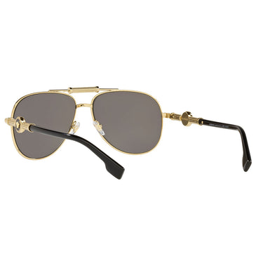 Versace Okulary Przeciwsłoneczne VE2236 ​1002Z3 Złoto/Szary Lustro Unisex Polaryzowane 5