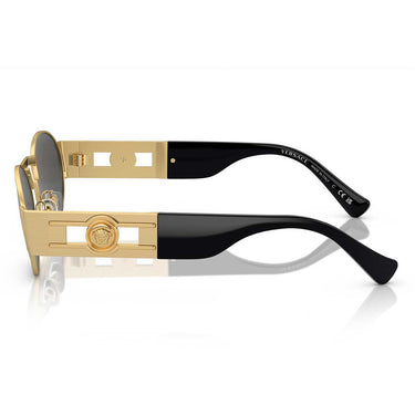 Versace Okulary Przeciwsłoneczne VE2264 100287 Złoty/Ciemnoszary Unisex 2