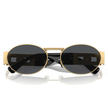 Versace Okulary Przeciwsłoneczne VE2264 100287 Złoty/Ciemnoszary Unisex 4
