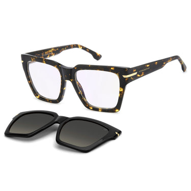 Victoria Beckham Occhiali da Vista VB 7009 C 086 Marrone Trasparente Con Clip Donna 2