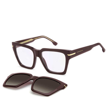 Victoria Beckham Occhiali da Vista VB 7009/C LHFLA Bordeaux/Trasparente Con Clip Polarizzata Donna 2