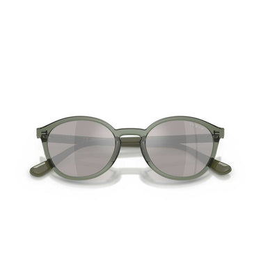 Vogue Occhiali da Sole VJ2033 30866G Verde Germano Trasparente/Grigio Specchiato Argento Bambini 6