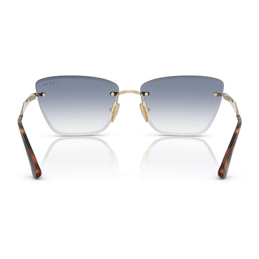 Vogue Occhiali da Sole VO4332S 848 19 Oro Pallido Trasparente Sfumato Azzurro Donna 4