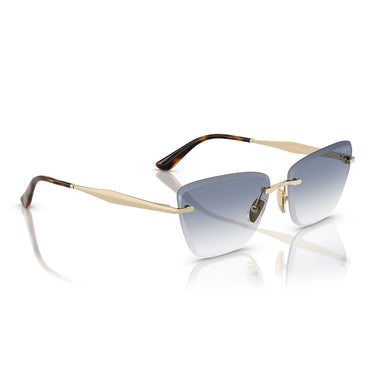 Vogue Occhiali da Sole VO4332S 848 19 Oro Pallido Trasparente Sfumato Azzurro Donna 5