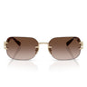 Vogue Occhiali da Sole VO4367SB 848 13 Oro Pallido Marrone Sfumato Donna 