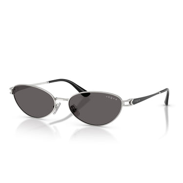 Vogue Occhiali da Sole VO4369S 323 87 Argento Nero Grigio Fumo Donna 2