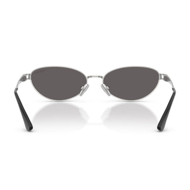 Vogue Occhiali da Sole VO4369S 323 87 Argento Nero Grigio Fumo Donna 4