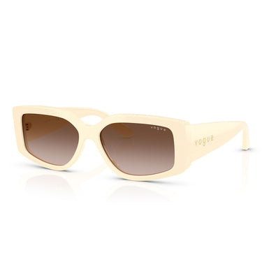 Vogue Occhiali da Sole VO5642SU 316713 Full Ivory Marrone Sfumato Donna  2