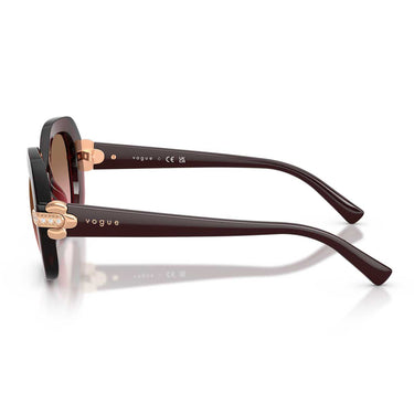 Vogue Occhiali da Sole VO5706SB 328614 Bordeaux Trasparente/Rosa Sfumato Marrone Donna 2
