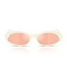 Vogue Occhiali da Sole VO5727SU 32397J Crema Pieno Arancione Specchiato Oro Rosa Donna 