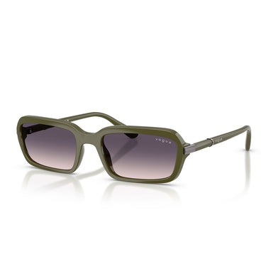 Vogue Occhiali da Sole VO5744S 318536 Verde Militare Rosa Sfumato Grigio Donna 2