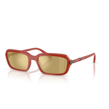 Vogue Occhiali da Sole VO5744S 3330O8 Rosso Pieno/Verde Oliva Specchiato Oro Donna