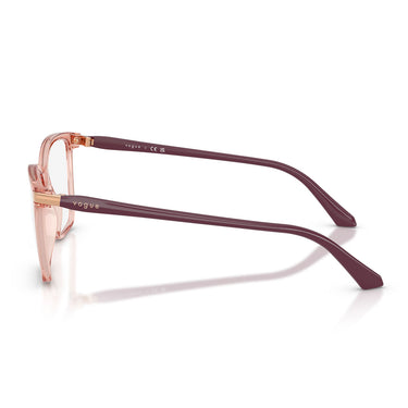 Vogue Prescription Glasses VO5654 2864 Dark Pink Transparent/Transparent Women's