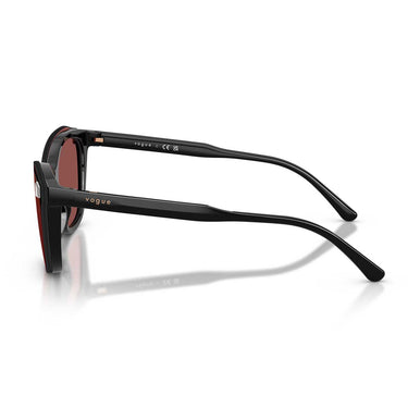 Vogue Occhiali da Vista VO5746S 20711W Nero/Trasparente con Clip Rosso Donna 3