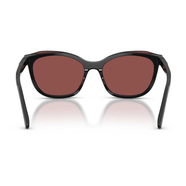 Vogue Occhiali da Vista VO5746S 20711W Nero/Trasparente con Clip Rosso Donna 5