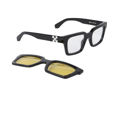 Off-White Lunettes de Soleil OERI14C 1018 Clip On Noir/Jaune Unisexe